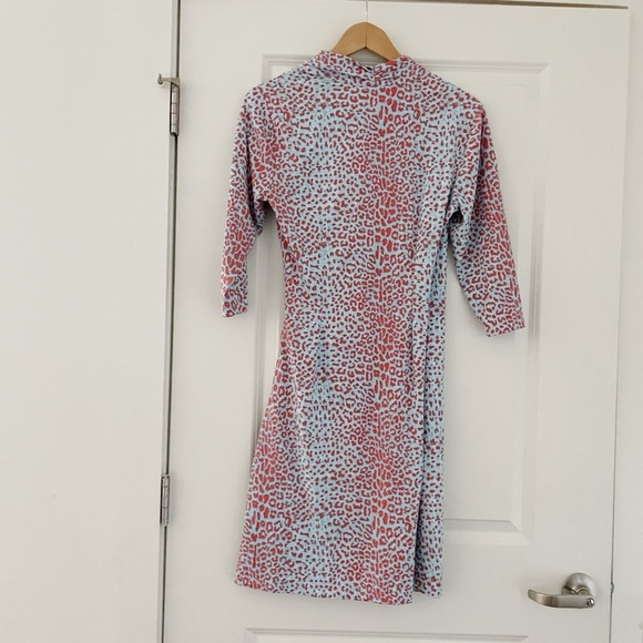 J. McLaughlin Panama Faux Wrap Catalina Cloth Dress Animal Print - Picture 2 of 9